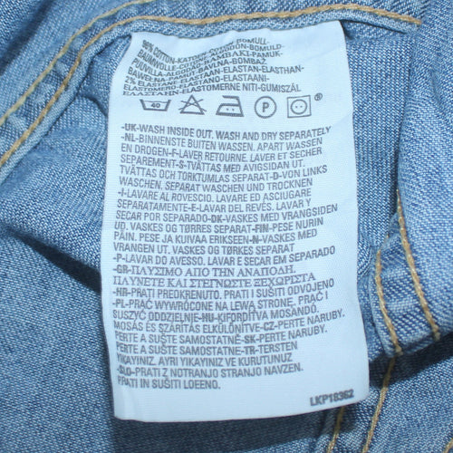 Levi Strauss & Co Blue Denim Sleeveless Waistcoat Men's S Vintage Style