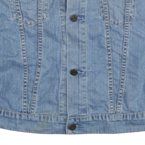 Levi Strauss & Co Blue Denim Sleeveless Waistcoat Men's S Vintage Style