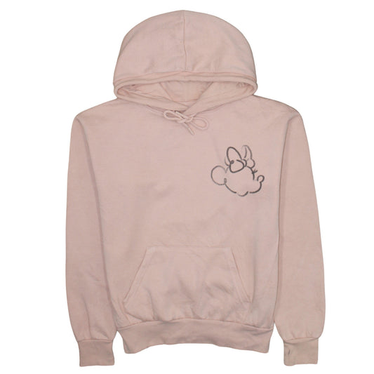 Disney Primark Womens Pink XS Pullover Hoodie with Minnie Outline