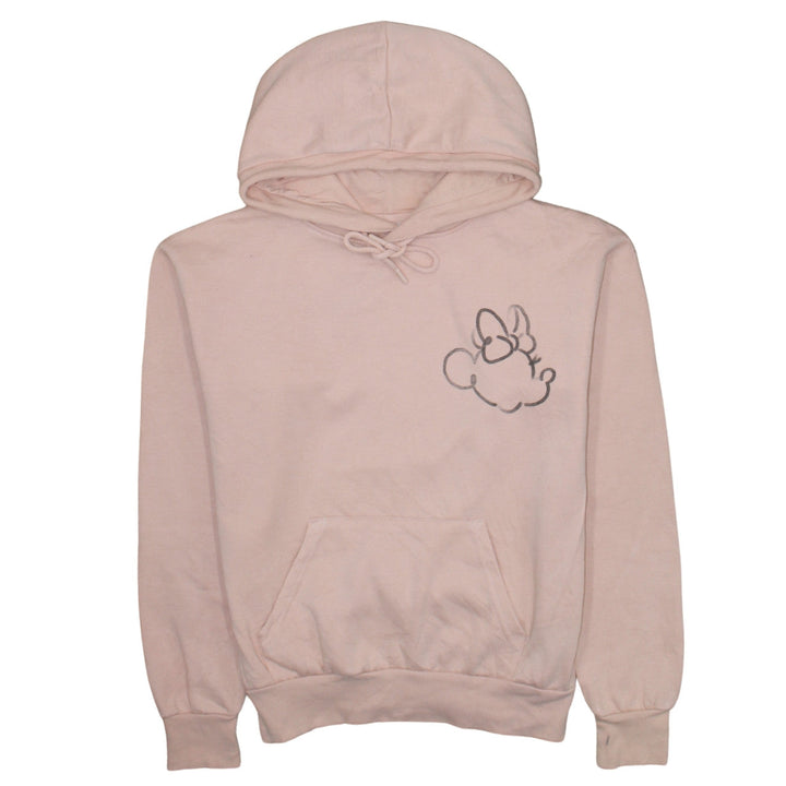 Disney Primark Womens Pink XS Pullover Hoodie with Minnie Outline