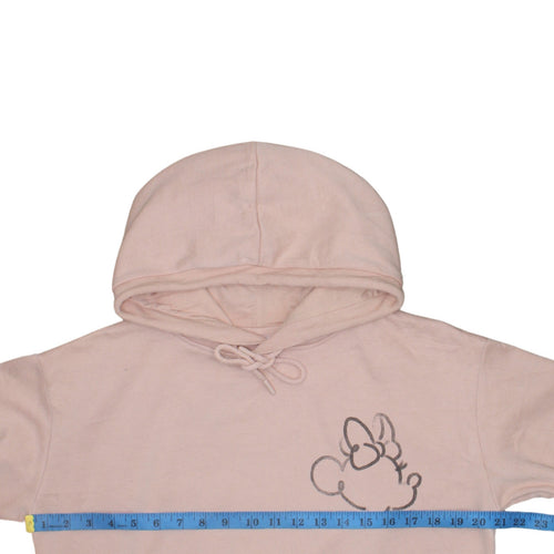 Disney Primark Womens Pink XS Pullover Hoodie with Minnie Outline