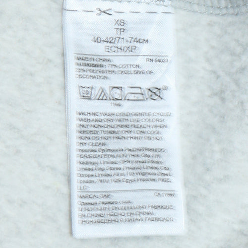 GAP Men's Grey Graphic Print Pullover Sweatshirt XS