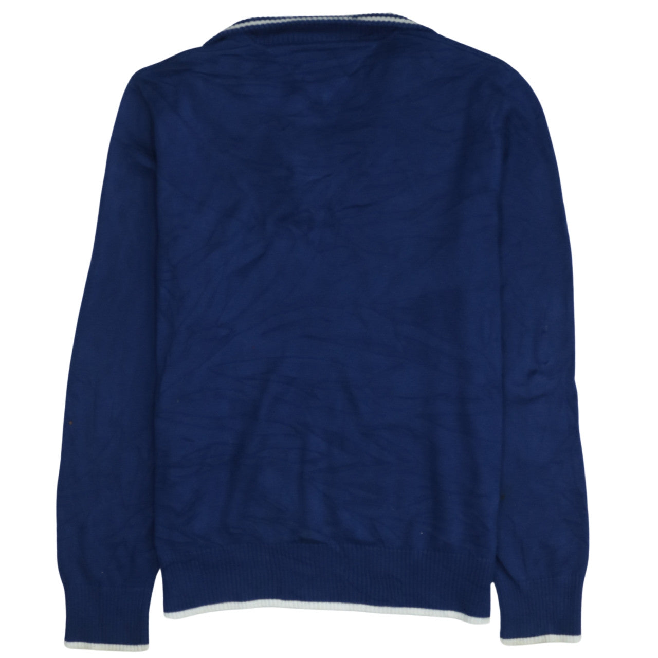 Tommy Hilfiger Men's Blue Cotton 1/4 Zip Jumper Size M