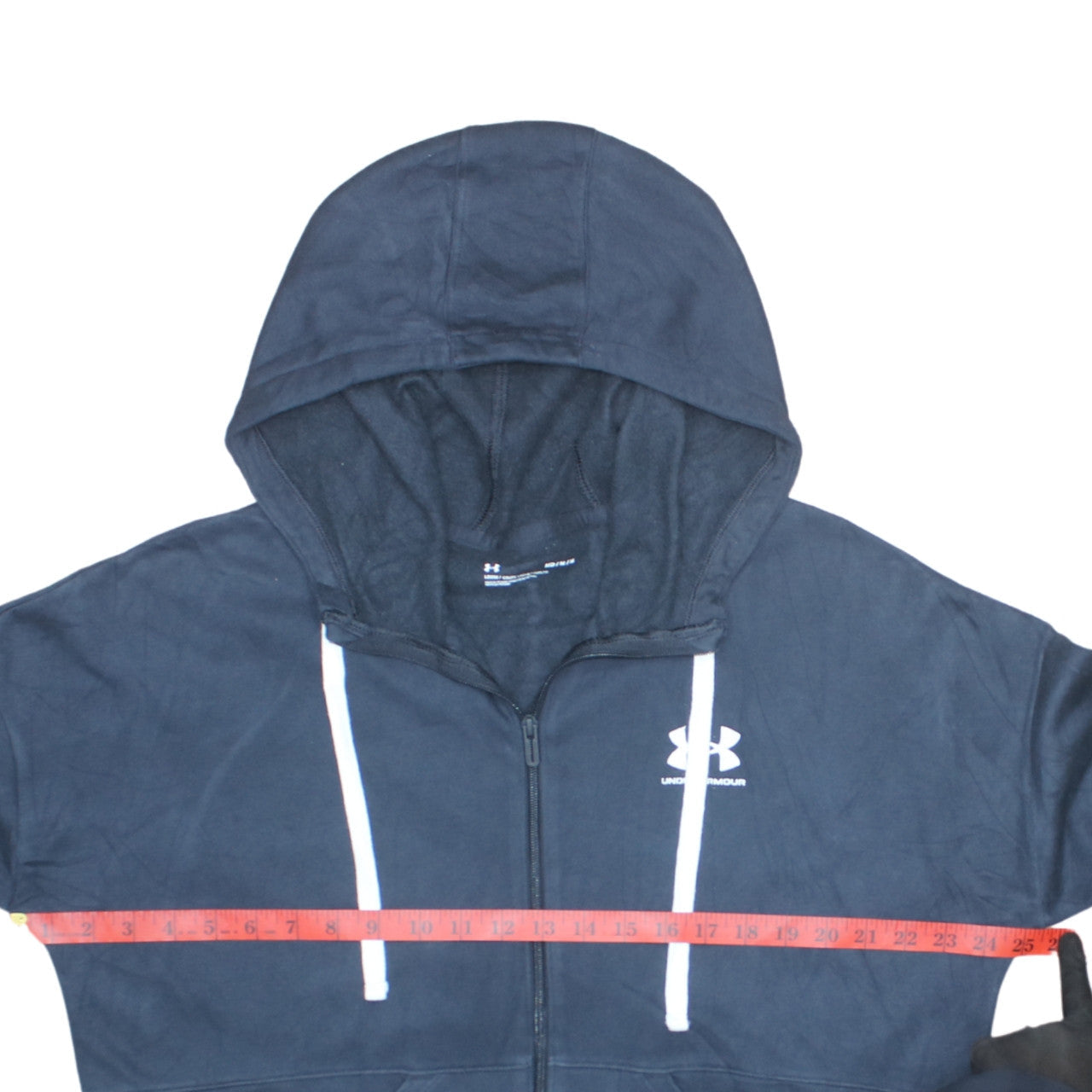 Under Armour Men’s Blue Full Zip Hoodie M Relaxed Fit Fleece