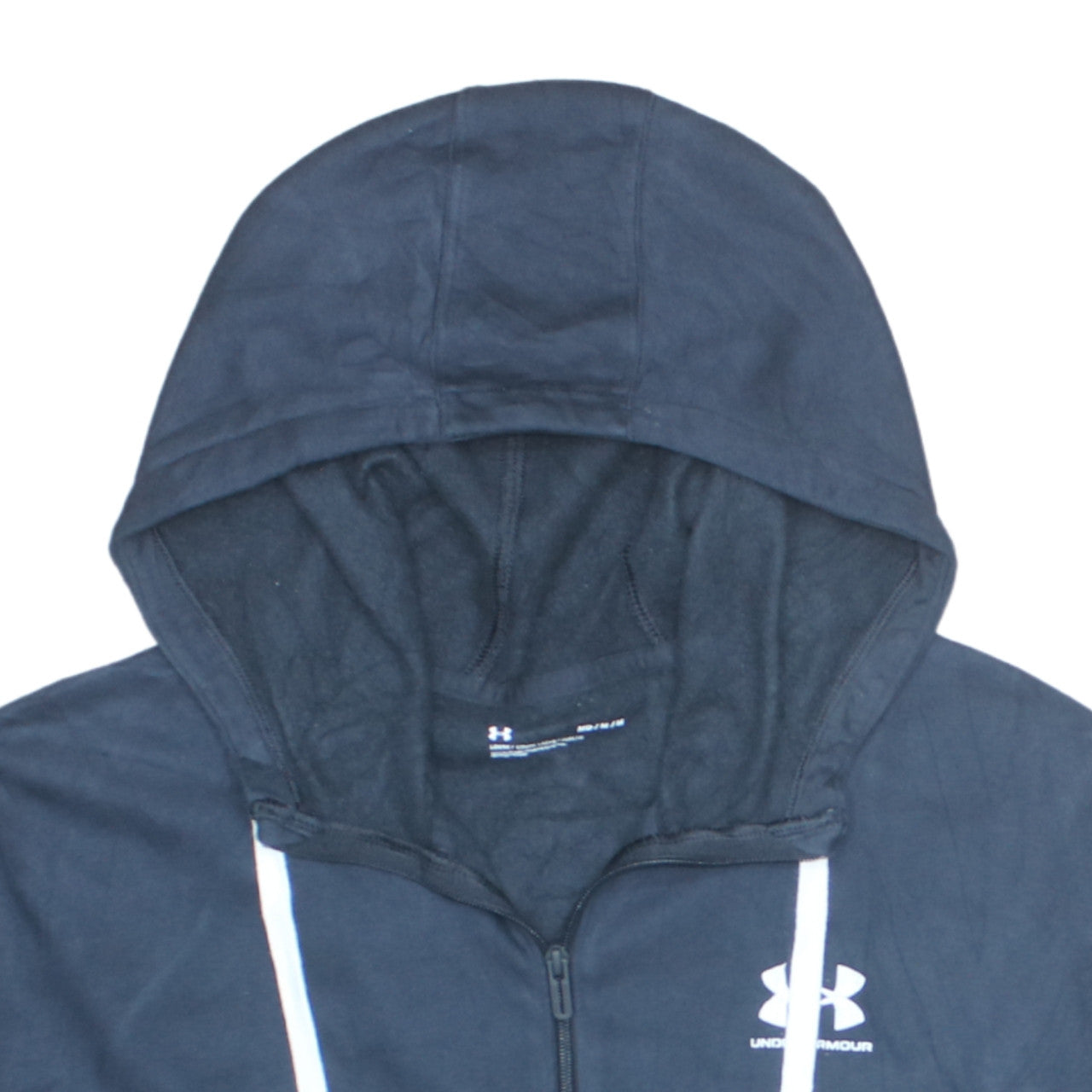Under Armour Men’s Blue Full Zip Hoodie M Relaxed Fit Fleece