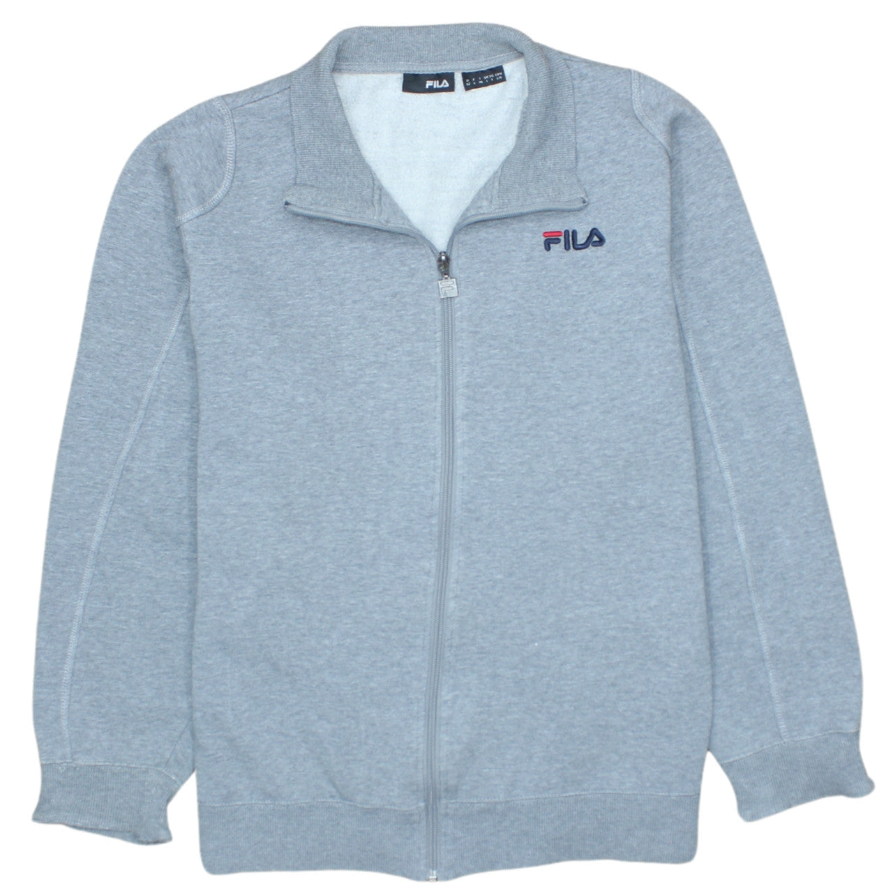 FILA Men’s Grey Full Zip Mock Neck Sweatshirt Size L