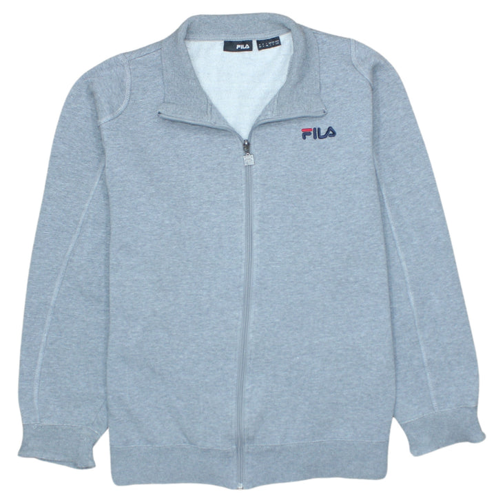 FILA Men’s Grey Full Zip Mock Neck Sweatshirt Size L