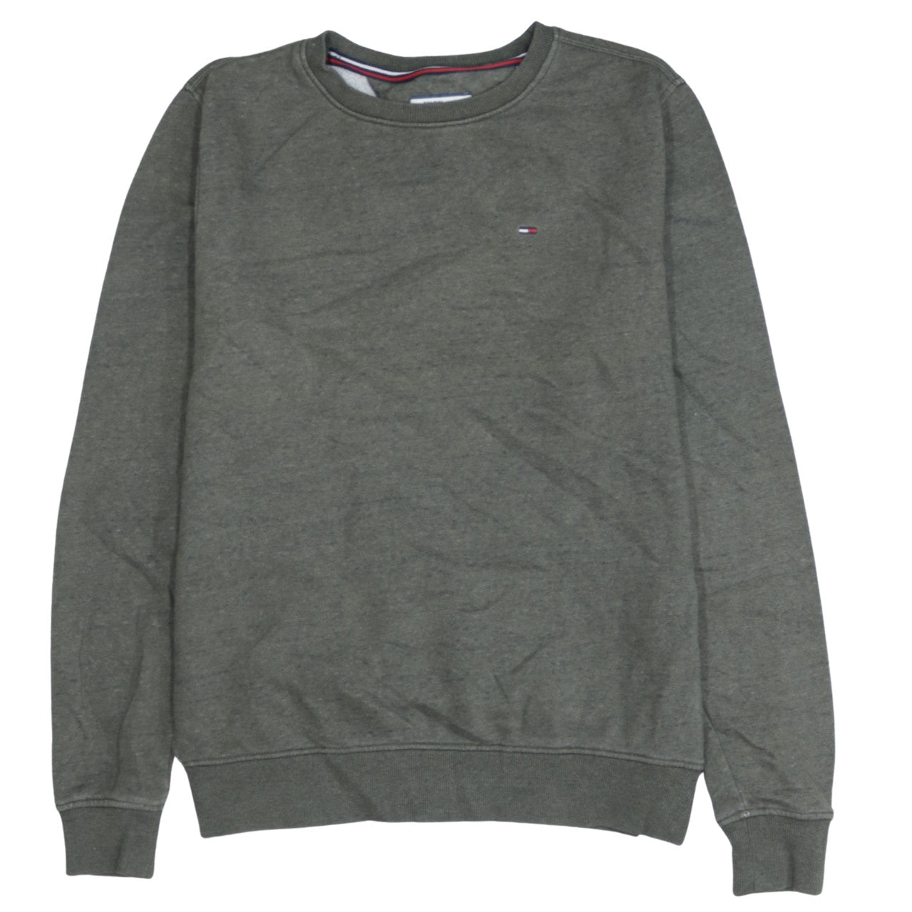 Tommy Hilfiger Denim Men's Grey Small Crew Neck Sweatshirt