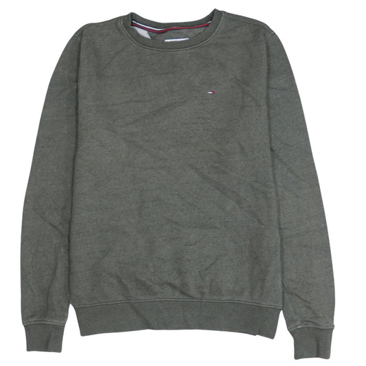 Tommy Hilfiger Denim Men's Grey Small Crew Neck Sweatshirt