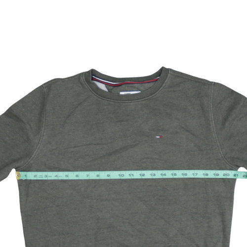 Tommy Hilfiger Denim Men's Grey Small Crew Neck Sweatshirt