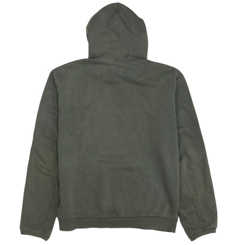 adidas Mens Green Pullover Hoodie Medium Graphic Logo Sportswear