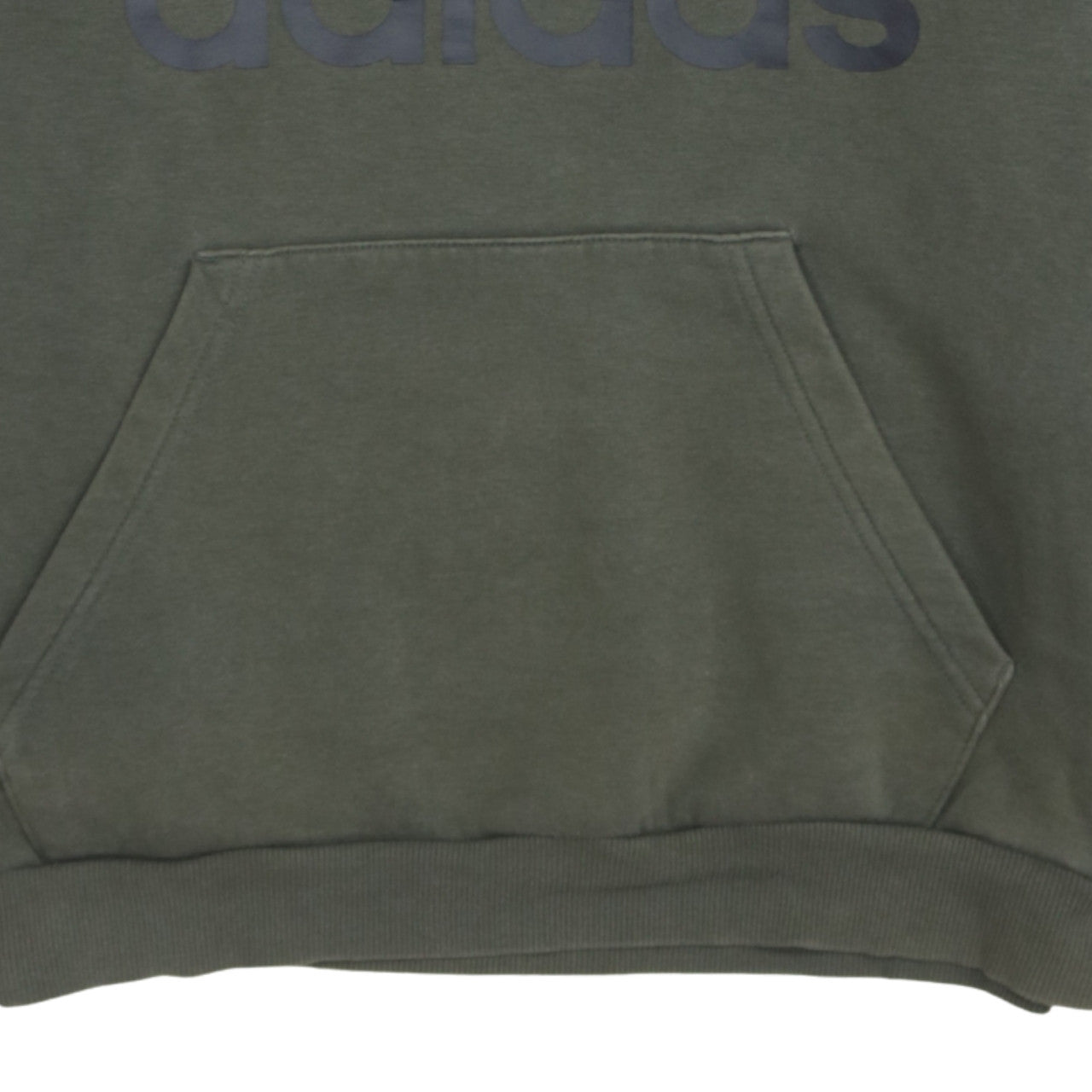 adidas Mens Green Pullover Hoodie Medium Graphic Logo Sportswear