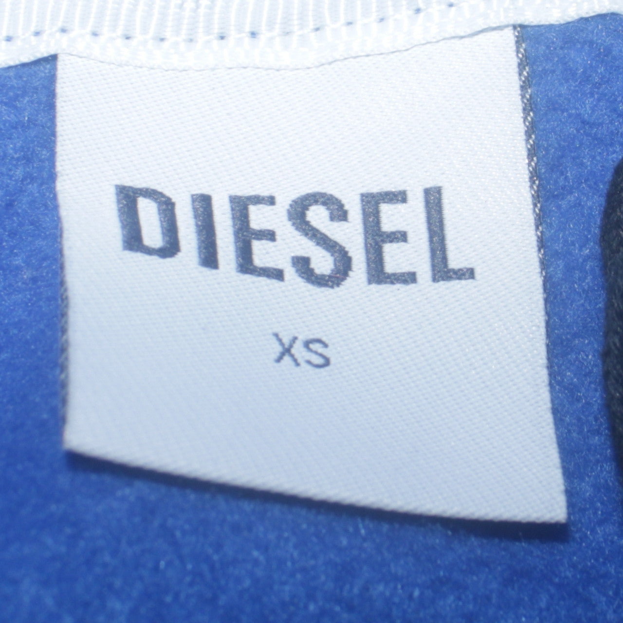 Diesel Mens Blue XS Pullover Hoodie Leisure Club Logo Fleece