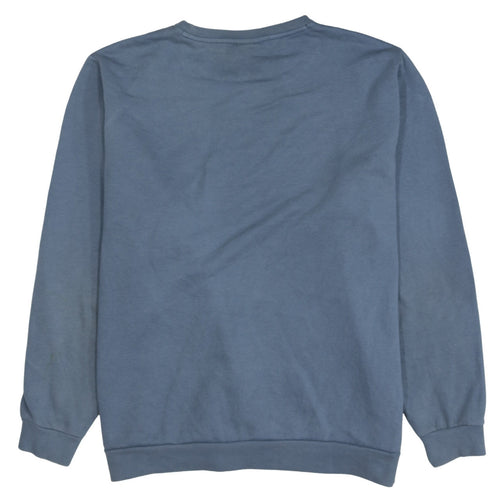 Puma Mens Blue Crew Neck Logo Sweatshirt XXL Regular Fit