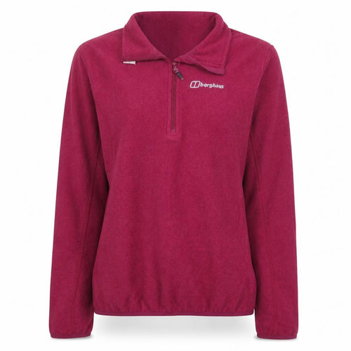 Berghaus Women’s Pink Fleece Pullover Sweatshirt Size M Half Zip Outdoor