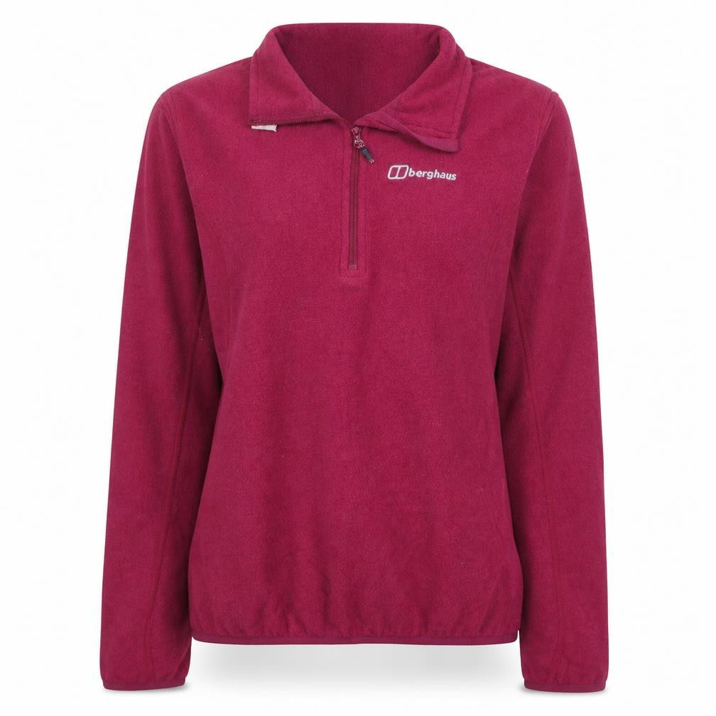 Berghaus Women’s Pink Fleece Pullover Sweatshirt Size M Half Zip Outdoor