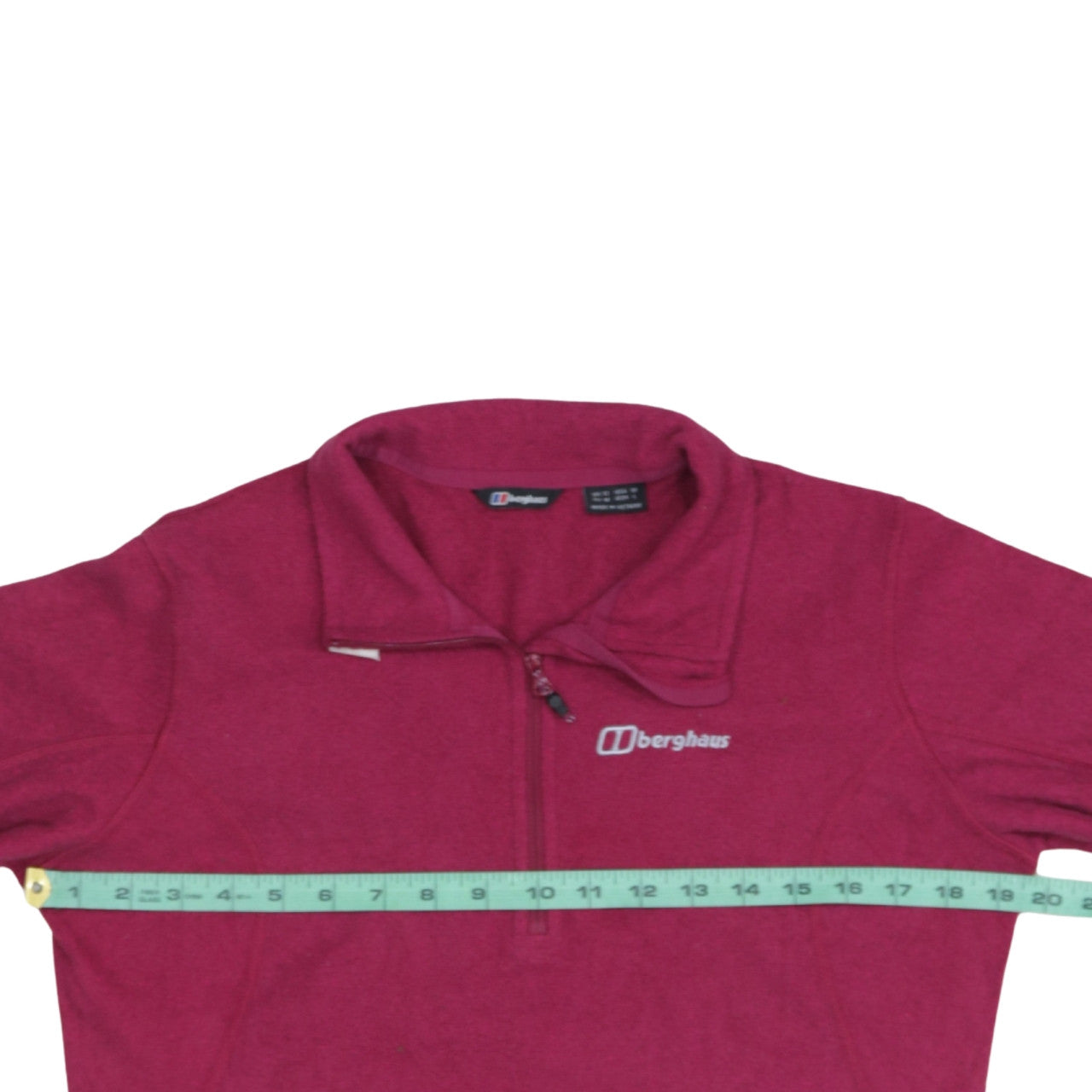 Berghaus Women’s Pink Fleece Pullover Sweatshirt Size M Half Zip Outdoor