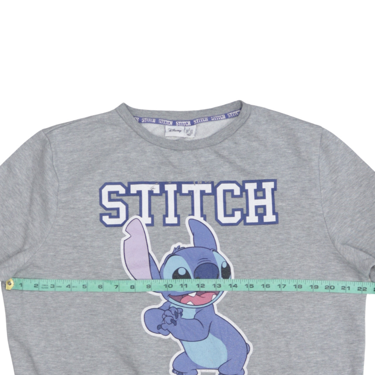 Disney Women’s Grey Stitch Sweatshirt L Character Print Pullover