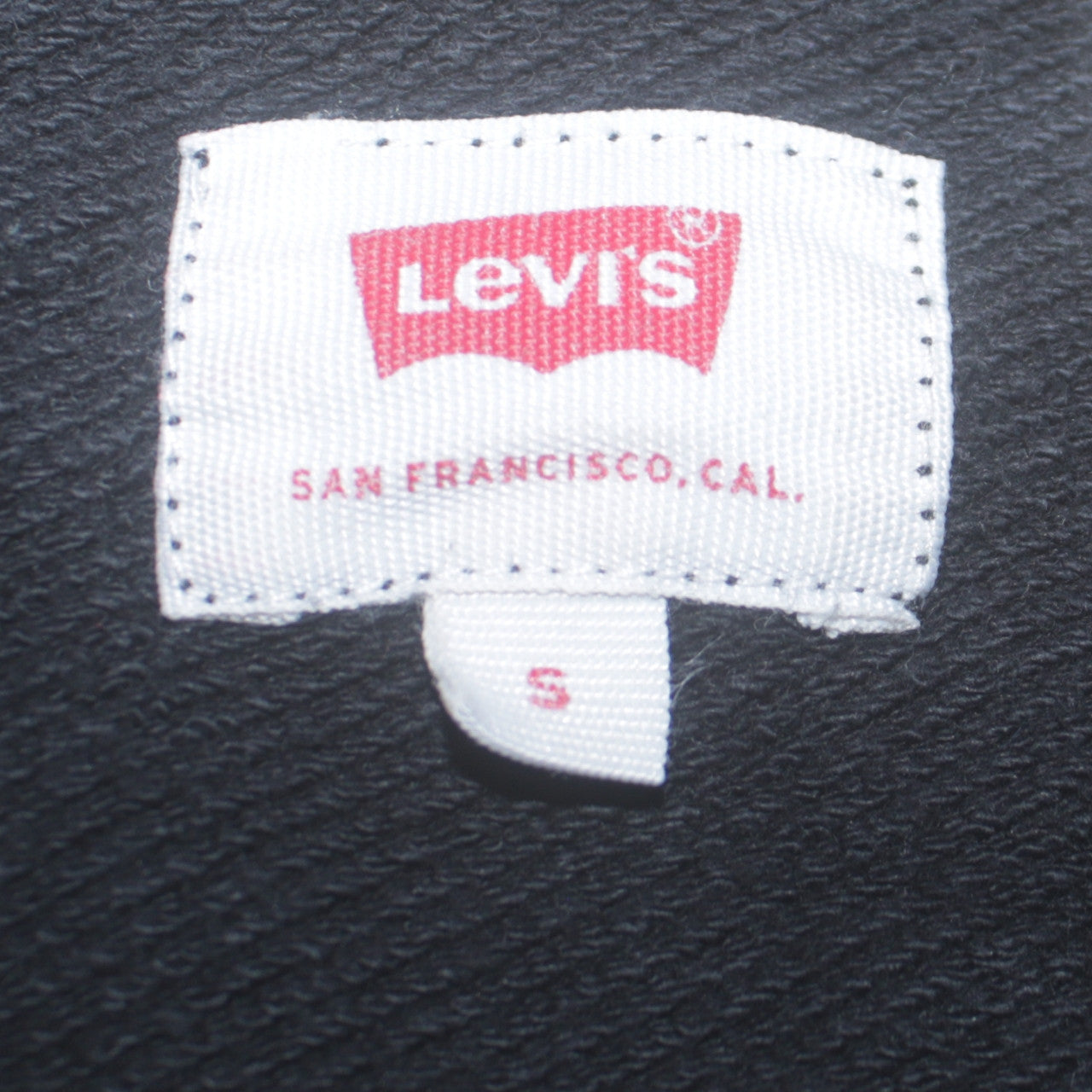 Levi's Men's Black Logo Crew Neck Sweatshirt Size S