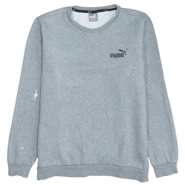 Puma Men's Grey Crew Neck Pullover Sweatshirt Size M