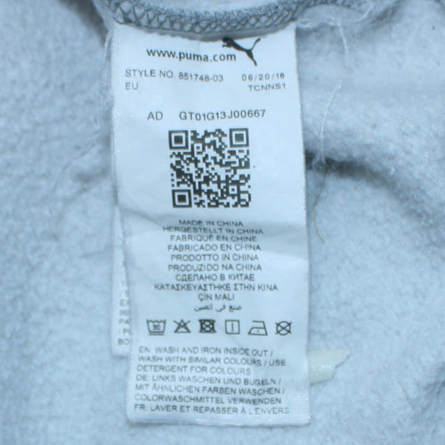 Puma Men's Grey Crew Neck Pullover Sweatshirt Size M