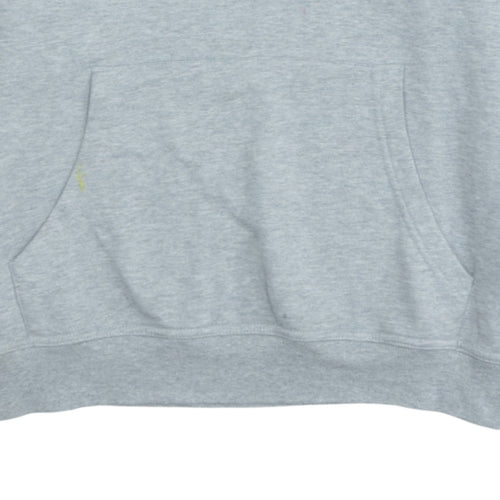Champion Men's Grey XL Pullover Hoodie with Logo Print