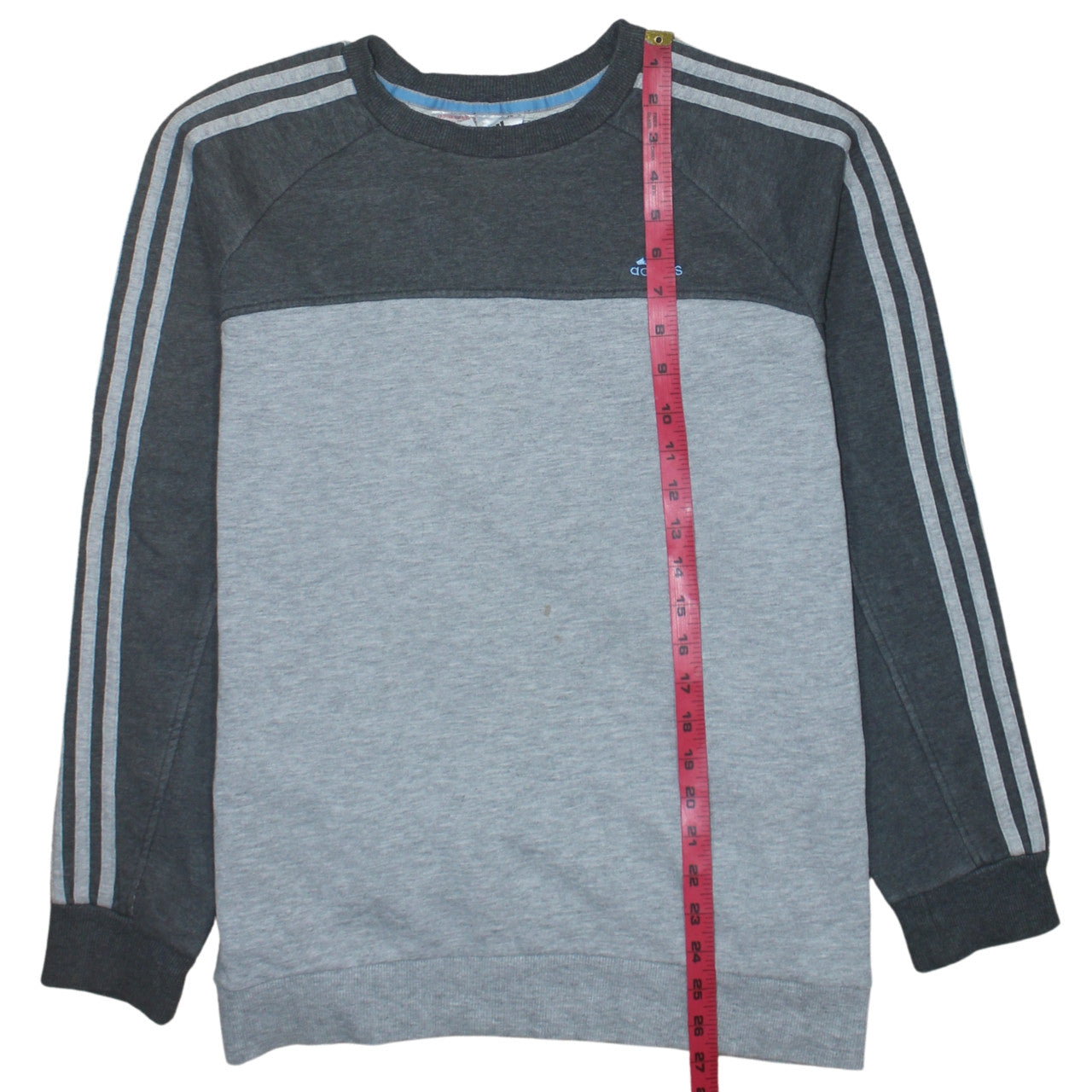Adidas Boys Grey Sweatshirt 15-16 Years Crew Neck Long Sleeve Pullover