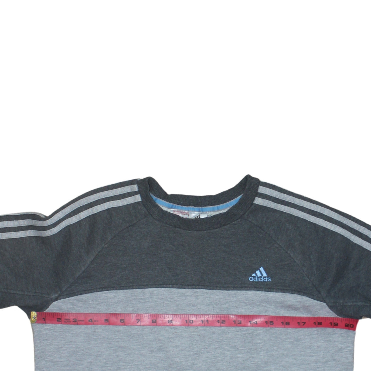 Adidas Boys Grey Sweatshirt 15-16 Years Crew Neck Long Sleeve Pullover