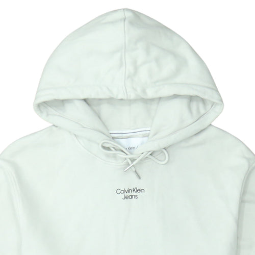 Calvin Klein Jeans Men's Beige Pullover Hoodie Size M