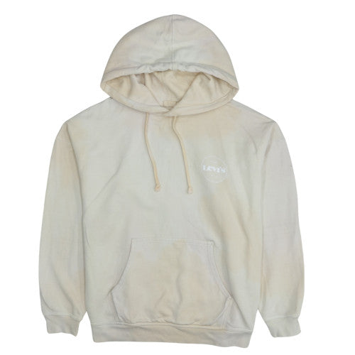 Levi's Men's Beige Pullover Hoodie XS Regular Fit Fleece Sweatshirt