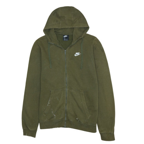 Nike Men's Green Full Zip Hoodie M Fleece Sportswear