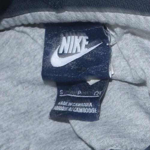 Nike Men's Blue Full Zip Hoodie S Regular Fit Cotton