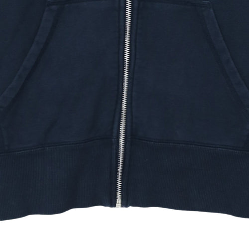 Nike Men's Blue Full Zip Hoodie S Regular Fit Cotton