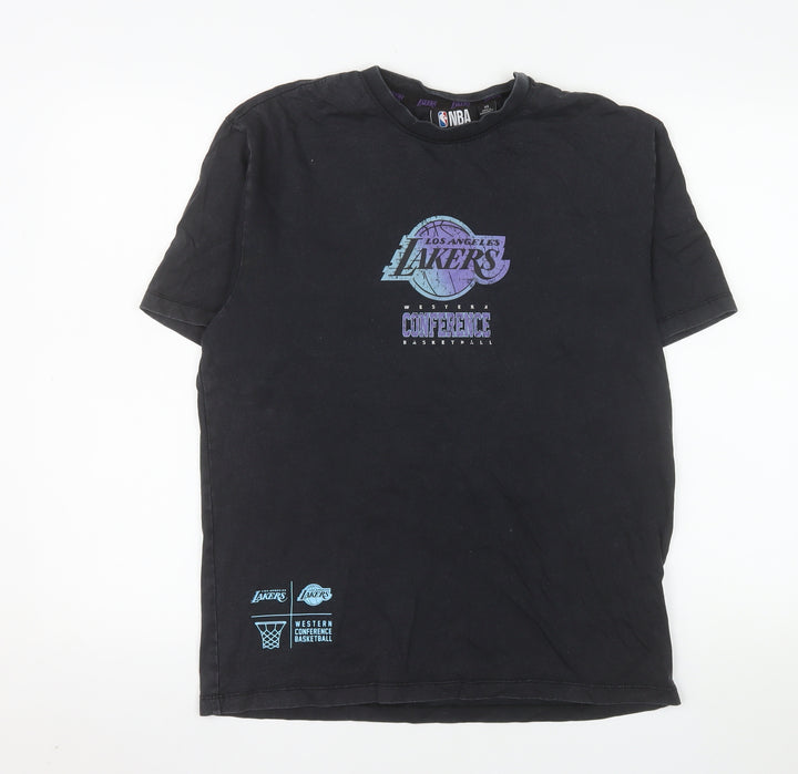 NBA Los Angeles Lakers Men's Black XS Graphic Basketball T-Shirt