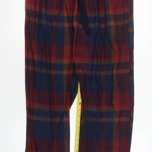 Next Men's Blue & Red Check Pyjama Pants XL Regular Fit