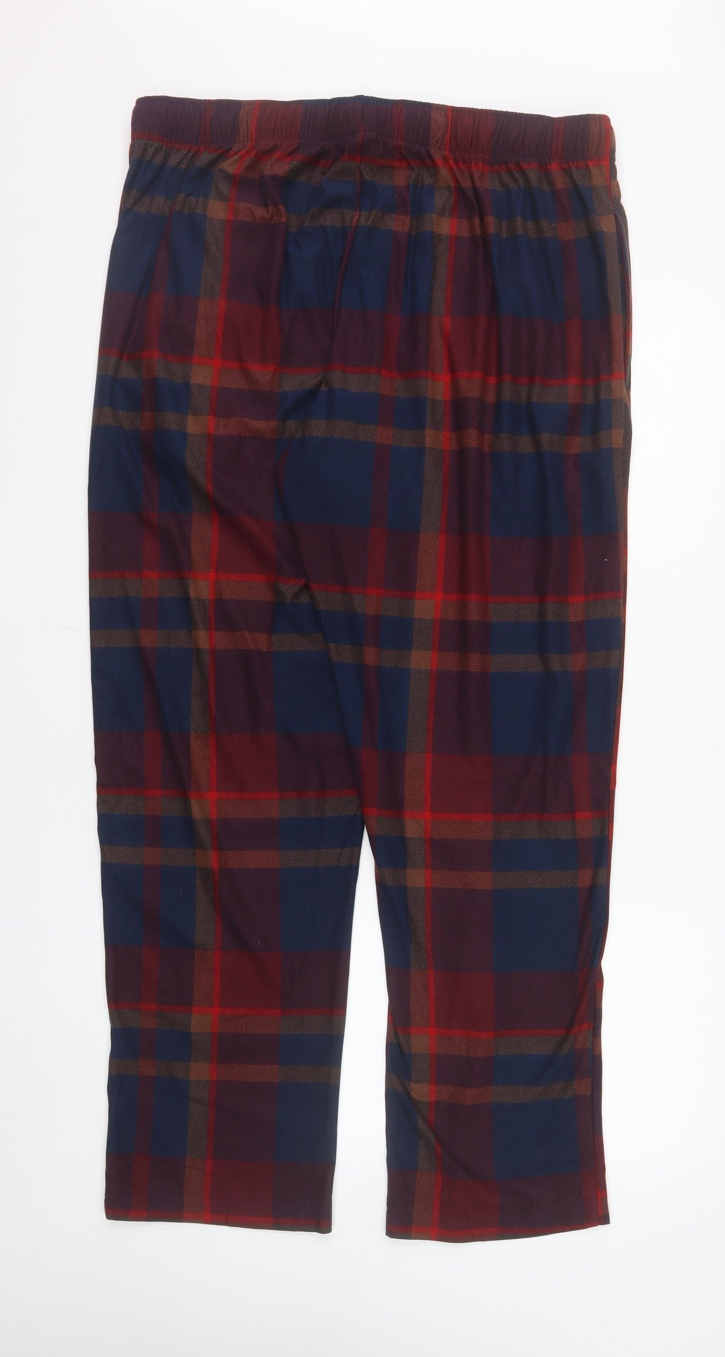 Next Men's Blue & Red Check Pyjama Pants XL Regular Fit
