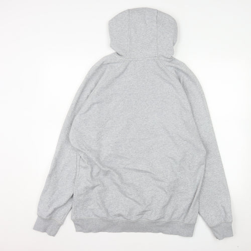 Gymshark Men Grey Pullover Hoodie XL Fleece Cotton Blend