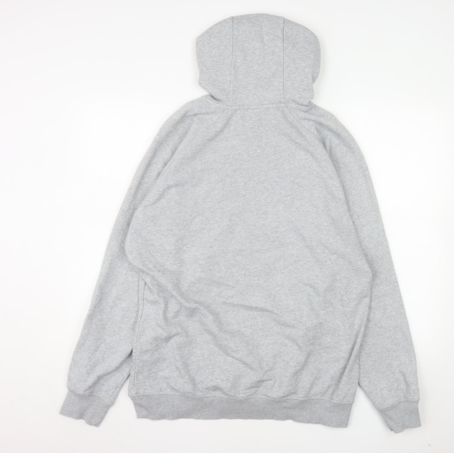 Gymshark Men Grey Pullover Hoodie XL Fleece Cotton Blend
