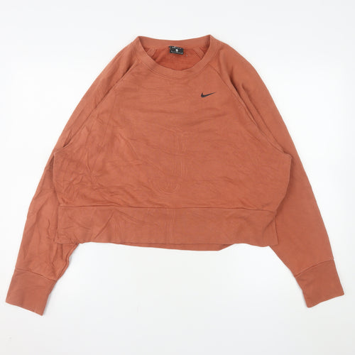 Nike Dri-FIT Rust Orange Women's M Pullover Sweatshirt