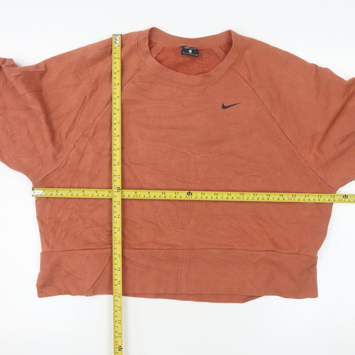 Nike Dri-FIT Rust Orange Women's M Pullover Sweatshirt