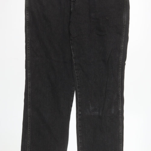 Wrangler Men's Black Straight Leg Texas Jeans W36 L32 Regular Fit