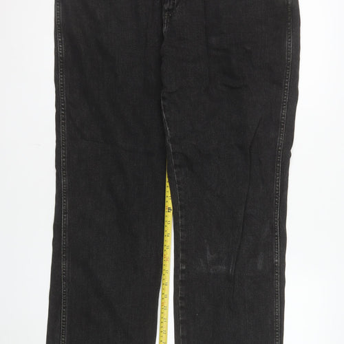 Wrangler Men's Black Straight Leg Texas Jeans W36 L32 Regular Fit