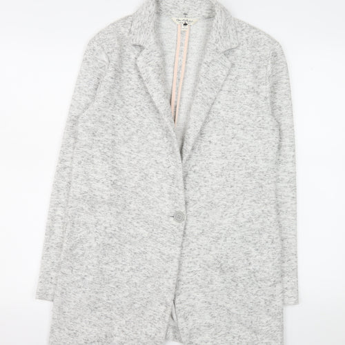 Miss Selfridge Women’s Grey Knit Mid-Length Blazer Jacket Size 6