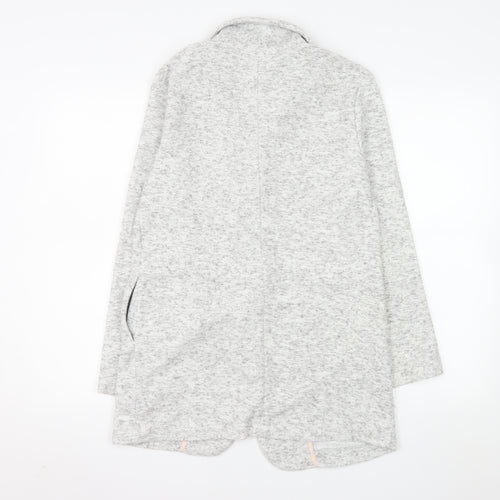 Miss Selfridge Women’s Grey Knit Mid-Length Blazer Jacket Size 6