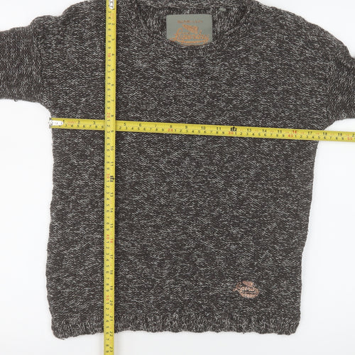 Superdry Womens Grey XS Crew Neck Knit Pullover Jumper
