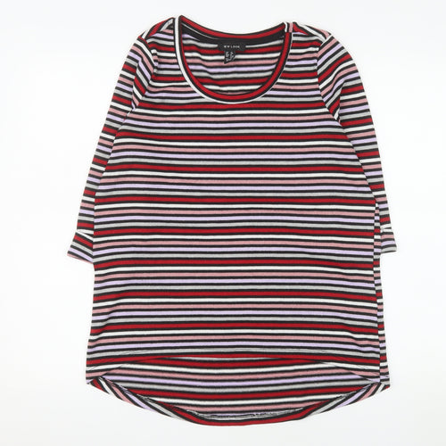 New Look Women’s Multicoloured Striped Pullover Jumper UK 12