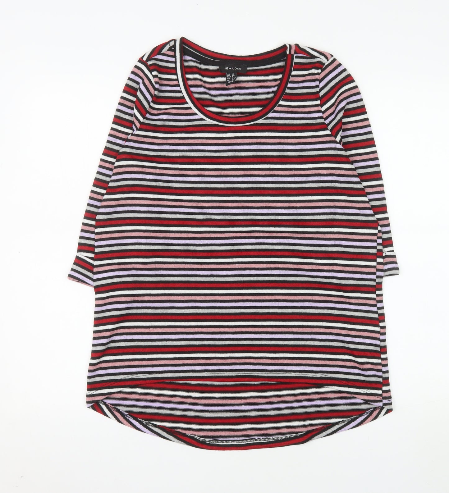 New Look Women’s Multicoloured Striped Pullover Jumper UK 12
