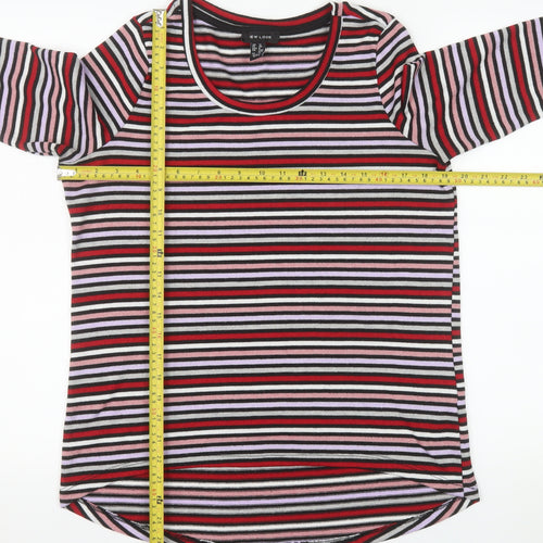 New Look Women’s Multicoloured Striped Pullover Jumper UK 12