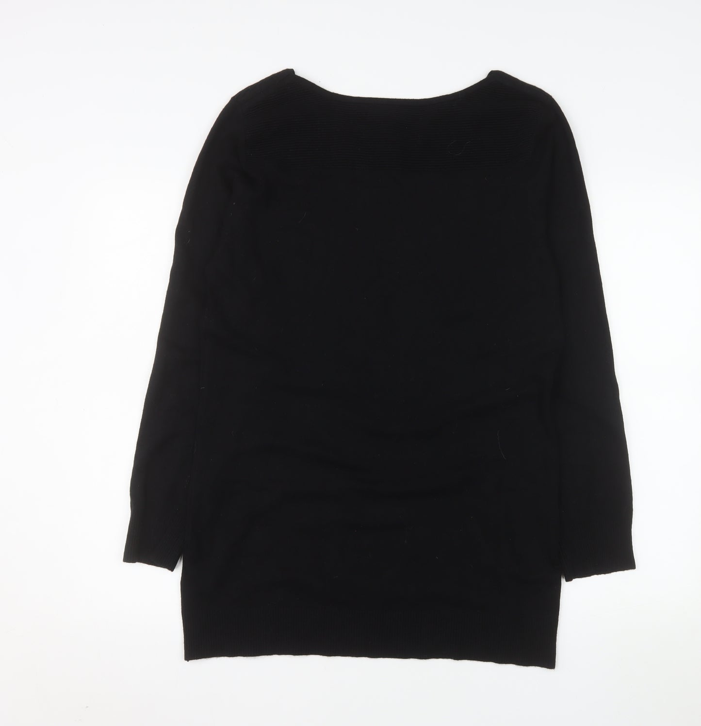 Roman Women Black Floral Sequin Pullover Jumper Size 16