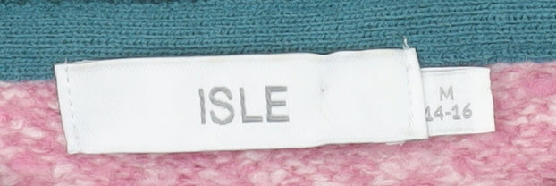 Isle Women’s Multicoloured Striped Knit Jumper Size 14-16 M
